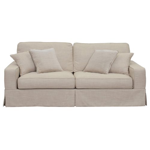 Americana Slipcovered Sofa – front view - SU-108500-466082