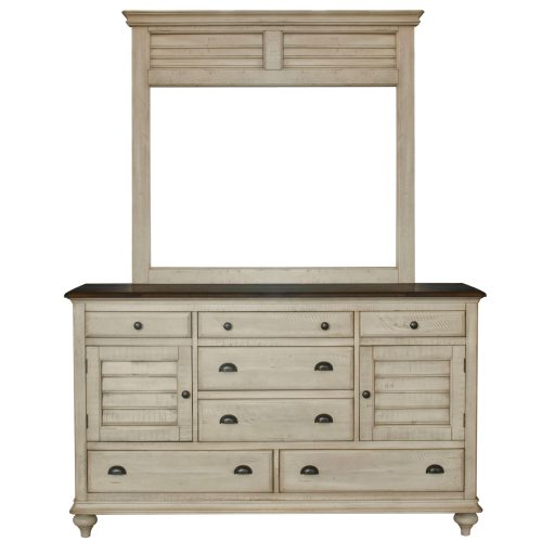 Shades of Sand dresser with mirror - front view - CF-2330_34-0490