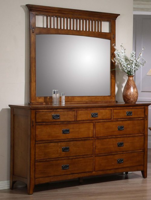 Tremont Collection - Dresser and mirror in room setting