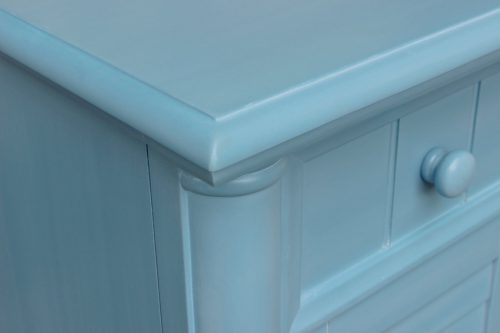 Ice Cream at the Beach Collection - Dresser with mirror - 0150 finish - top and side detail - CF-1730_34-0156