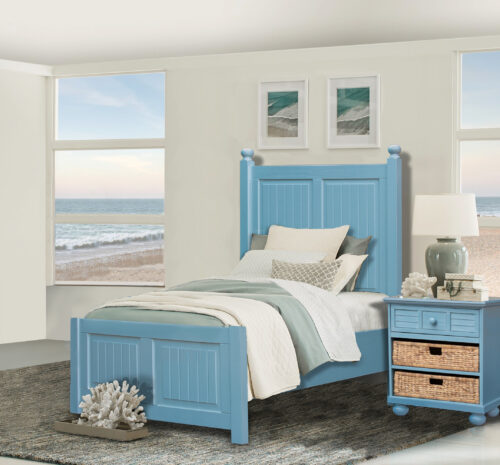 Cool Blue Twin Bed - CF-1703-0156-TB-2