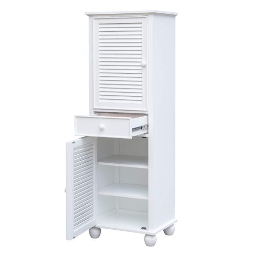 Tall Cabinet with Drawers - door and drawer open - CF-1145-0150