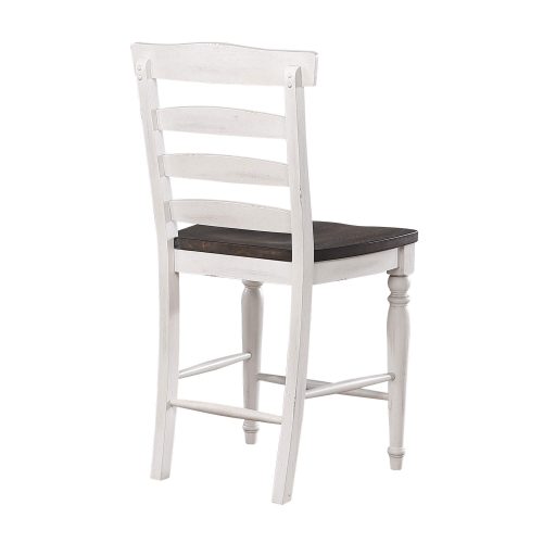 French Chic Collection Ladder Back Stool - Back View - DLU-FC1432-24W
