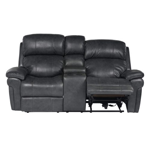 Luxe Collection - Reclining Loveseat - front view - end in partial recline - SU-9102-94-1394-73