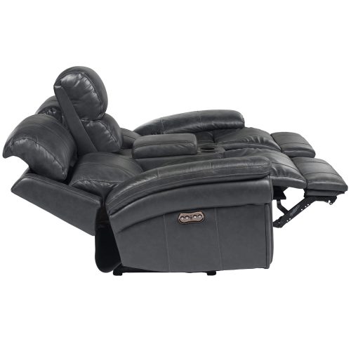 Luxe Collection - Reclining Loveseat - side view with ends in recline - SU-9102-94-1394-73