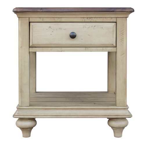 Shades of Sand End table - front view - CF-2391-0490