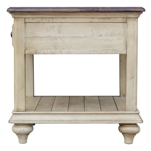 Shades of Sand End table - side view - CF-2391-0490