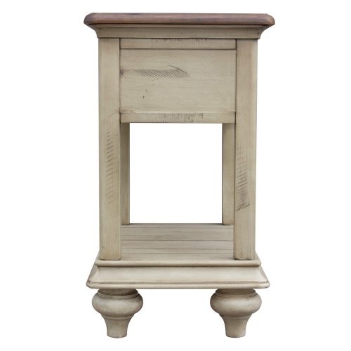 Shades of Sand Narrow End table - back view - CF-2393-0490