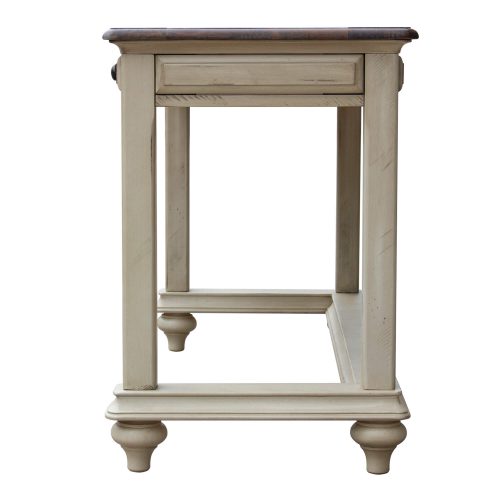 Shades of Sand Vanity table - side view - CF-2386-0490
