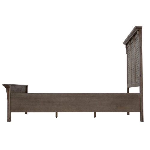 Solstice Gray Collection - King bed frame - side view - CF-3002-0441-KB