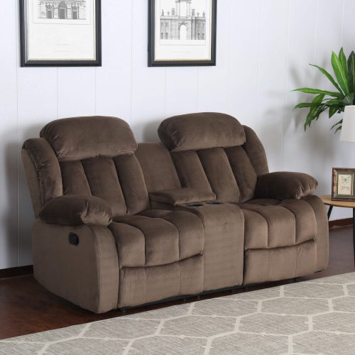 Teddy Bear Collection - Reclining loveseat - living room setting three-quarter view - SU-ZY660-206