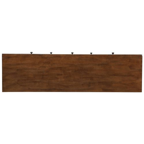 Amish Dining Collection - Sideboard server in dark-Oak finish top view DLU-BR-SB-AM