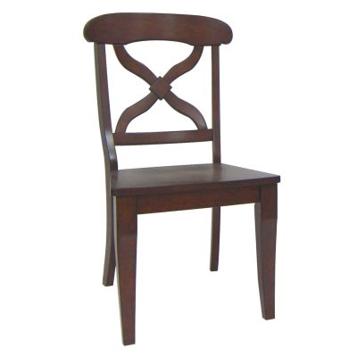 Andrews Dining - Dining chair chestnut finish - front view DLU-ADW-C12WD-CT-2