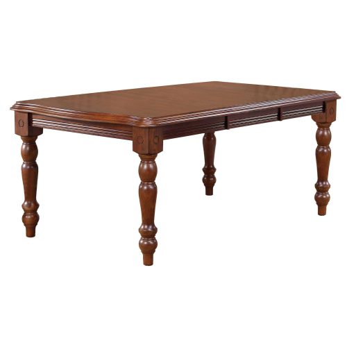 Andrews Dining - Extendable dining table finished in distressed chestnut extended three-quarter view DLU-SLT4272-CT