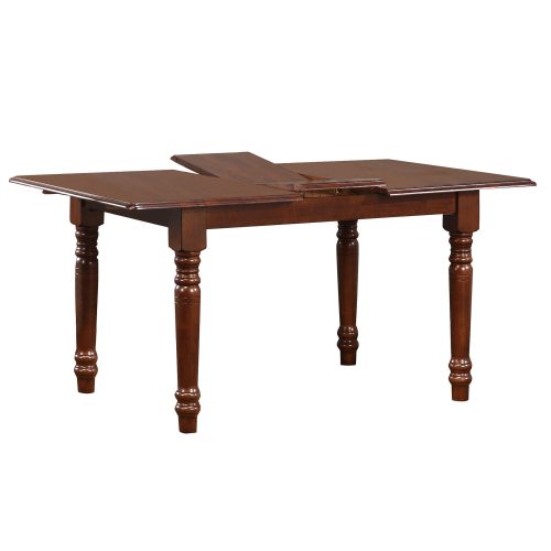 Andrews Dining - Extendable dining table finished in distressed chestnut extended view DLU-TLB3660-CT