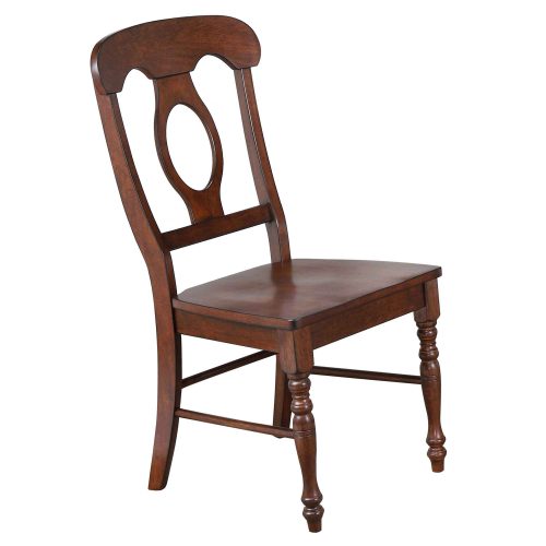 Andrews Dining - Napoleon dining chair finished in chestnut - three-quarter view DLU-ADW-C50-CT-2