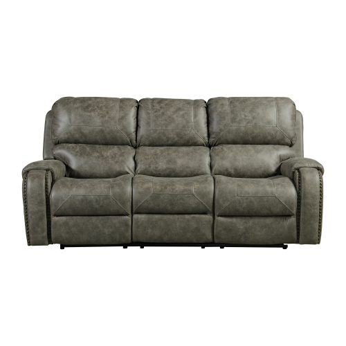 Calvin Motion Sofa in Grey. Front view SU-CL23004100-305