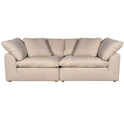 Puff 2-piece slipcovered modular sectional sofa SU-1458-84-2C