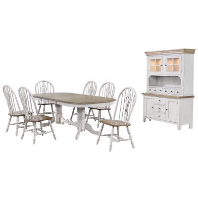 Country Grove Collection - Eight-piece dining set DLU-CG4296-124SGOBH8