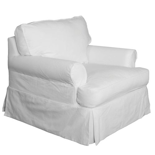Horizon Slipcovered Collection - Padded Chair - three-quarter view SU-117620-423080