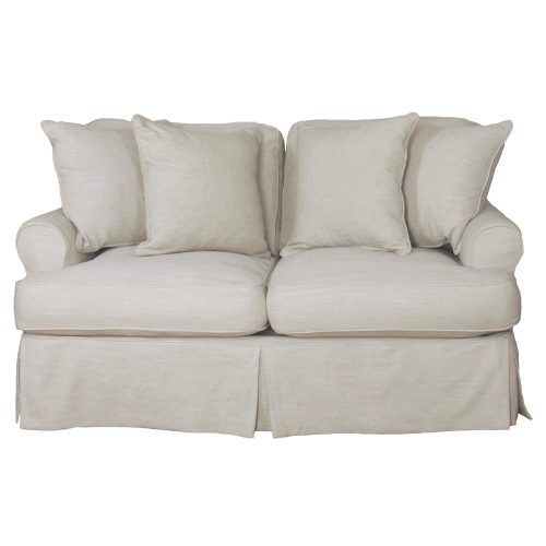 Horizon Slipcovered Collection - Padded Loveseat - front view SU-117610-220591