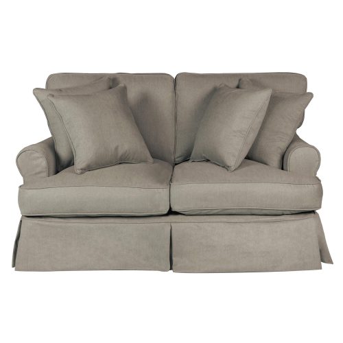 Horizon Slipcovered Collection - Padded Loveseat - front view SU-117610-391094