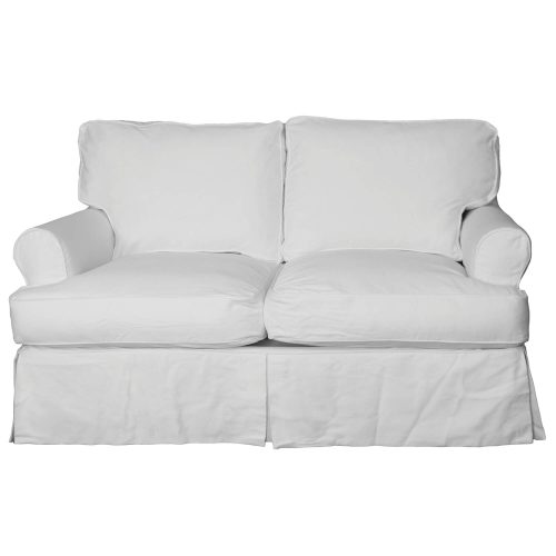 Horizon Slipcovered Collection - Padded Loveseat - front view SU-117610-423080