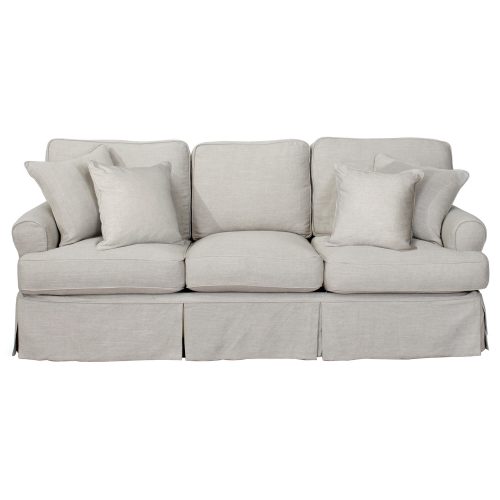 Horizon Slipcovered Collection - Padded Sofa - front view SU-117600-220591