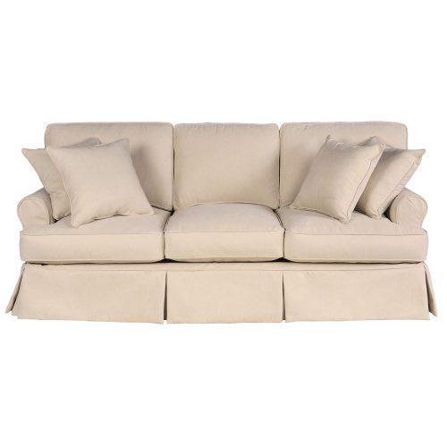 Horizon Slipcovered Collection - Padded Sofa - front view SU-117600-391084