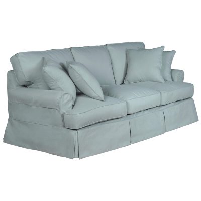 Horizon Slipcovered Collection - Padded Sofa - three-quarter view SU-117600-391043