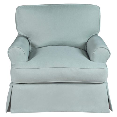 Horizon Slipcovered Collection - Padded T-Cushion chair - front view SU-117620-391043