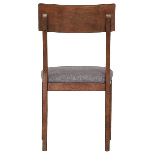 Mid Century Dining Collection: Dining chair with padded performance seat. Back view DLU-MC-C45