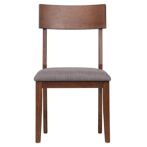 Mid Century Dining Collection: Dining chair with padded performance seat. Front view DLU-MC-C45