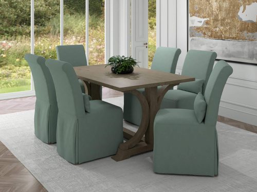 Newport Slipcovered Collection - Dining Chair - dining room setting SY-1025906-391043