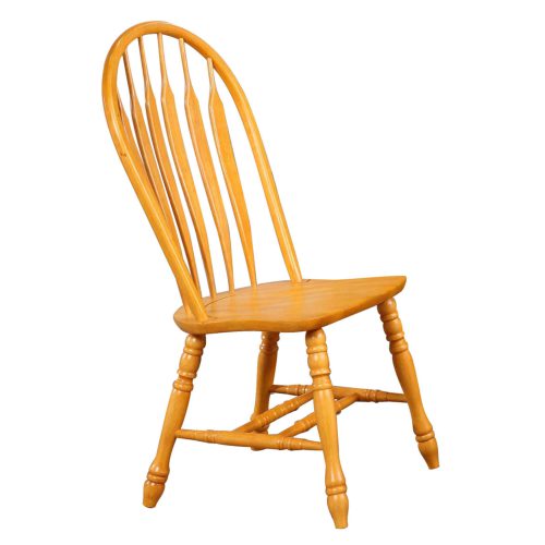Oak Selections - Comfort back dining chair - light-oak - front view DLU-4130-LO-2