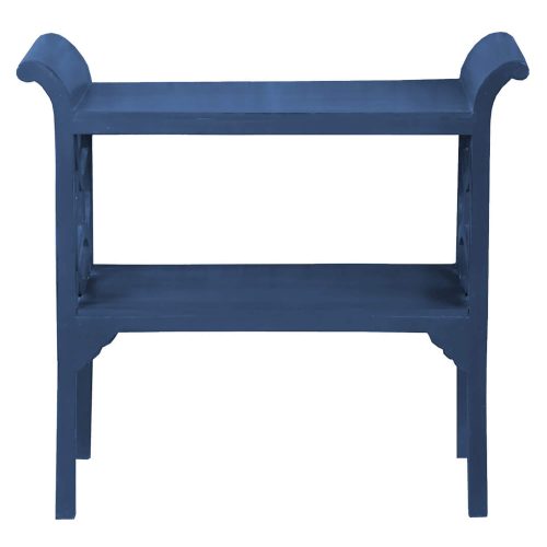 Shabby Chic Collection - Accent - Console table finished in dark blue - front view CC-TAB1033LD-SD