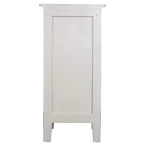 Shabby Chic Collection - Accent cabinet finished in antique gray - back view CC-TAB1032LD-AGOJ