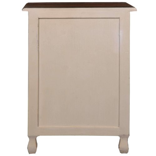 Shabby Chic Collection - Storage chest finished in two-tone with Mahogany top - back view CC-CHE502TLD-SMRW