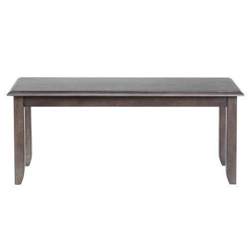 Shades of Gray Collection - Dining Bench - front view DLU-EL-BN42