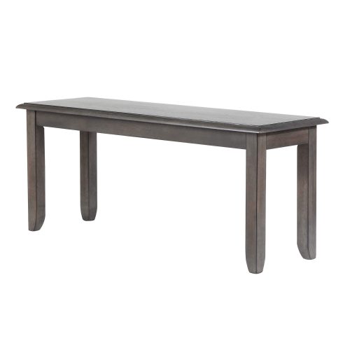Shades of Gray Collection - Dining Bench - three-quarter view DLU-EL-BN42