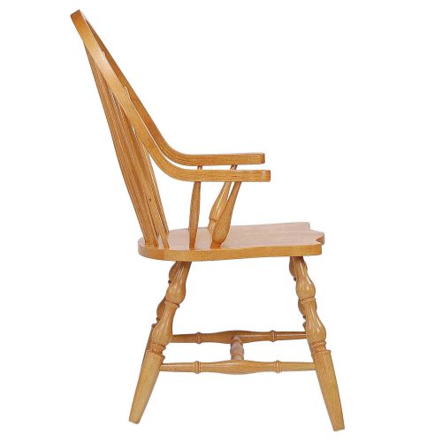 Windsor-Spindleback-Chair_Light-Oak-Side-view_DLU-C30A-LO