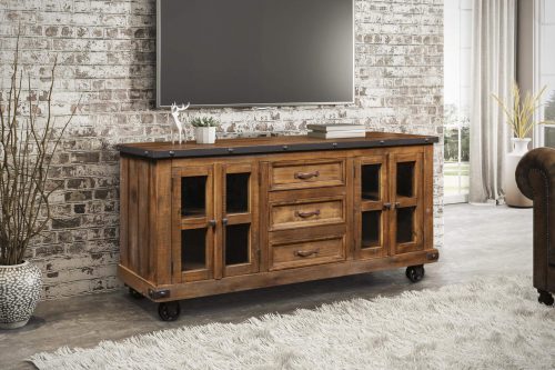 Rustic City Sideboard in room setting-HH-3365-065