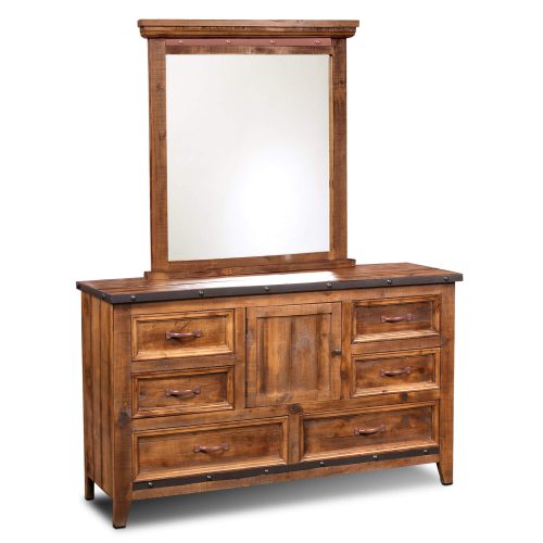 Rustic City Dresser Mirror - HH-4365-31-32