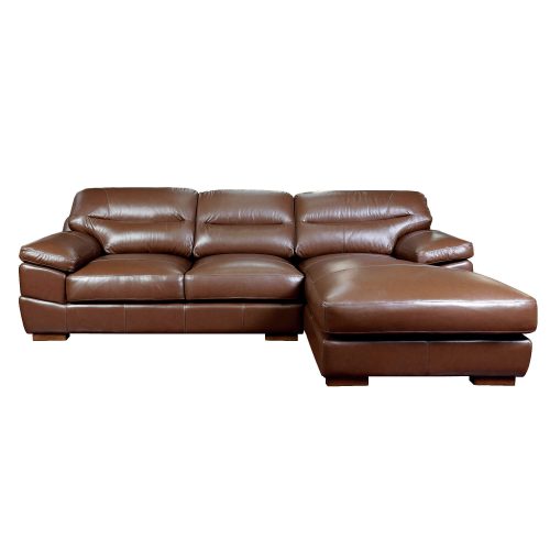 Jayson Right Facing Chaise Sofa in Chestnut - Front view- SU-JH3786-2P