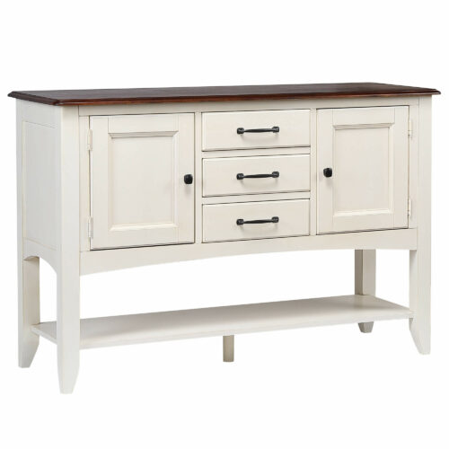 Andrews Collection-Sideboard in Antique White-Angle view-DLU-1122-SB-AW