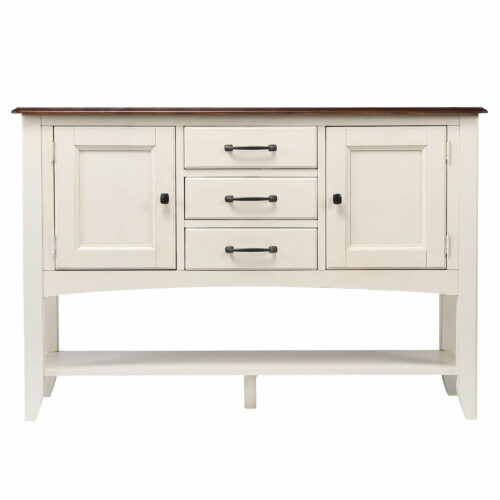 Andrews Collection-Sideboard in Antique White-Front view-DLU-1122-SB-AW