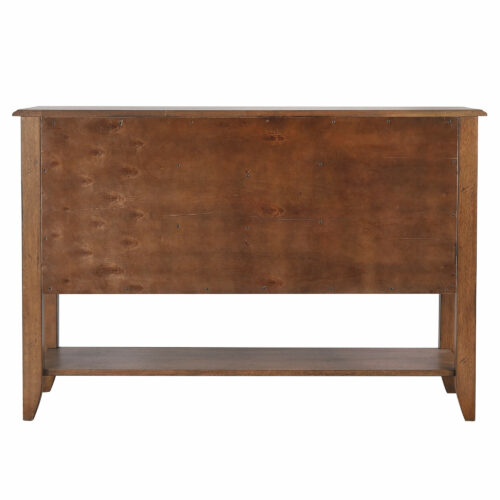 Brook Collection-Sideboard in Amish brown finish-Back view-DLU-1122-SB-AM