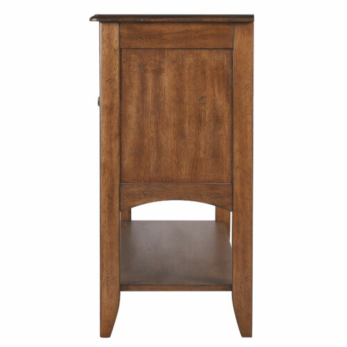 Brook Collection-Sideboard in Amish brown finish-Side view-DLU-1122-SB-AM