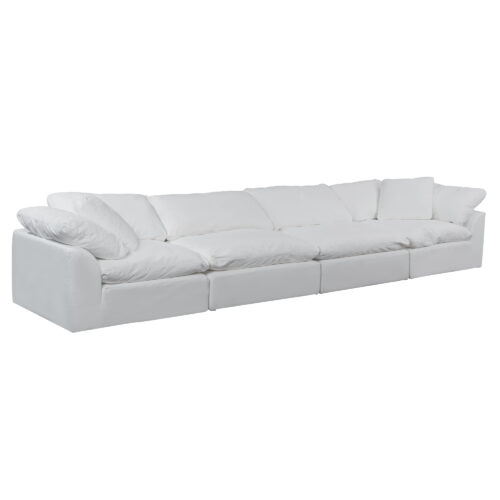 Cloud Puff Collection - Four Piece Sofa Sectional in White 391081 - Angle view-SU-1458-81-2C-2A