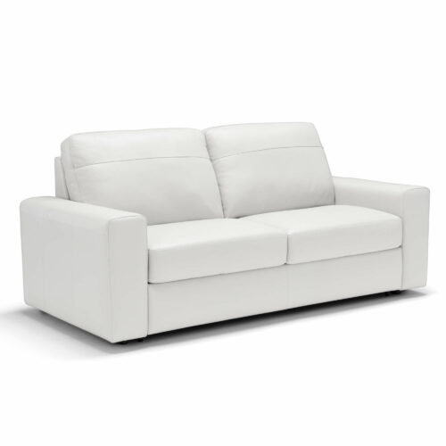 Divine Sleeper Sofa - Angle view in white-SU-D329-371L09-74